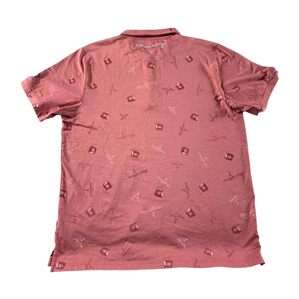 Two William Murray Golf Polo Shirts Mens Bundle Grey Salmon Pink XL - Picture 13 of 16